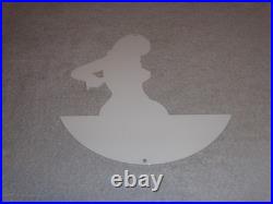 Vintage Jeep Full Service Garage Woman 12 Metal Car Truck Suv Gasoline Oil Sign