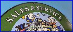 Vintage Jeep Porcelain Gas Auto Truck Service Sales Dealer Service Pump Sign