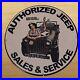 Vintage-Jeep-Porcelain-Sign-Auto-Dealer-Sales-Service-Gas-Oil-Station-Pump-Plate-01-nr