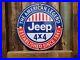 Vintage-Jeep-Porcelain-Sign-Old-American-4x4-Truck-Automobile-Dealer-USA-Gas-Oil-01-gxu