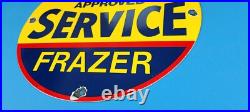 Vintage Kaiser Frazer Porcelain American Gas Automobile Service Dealer Sign