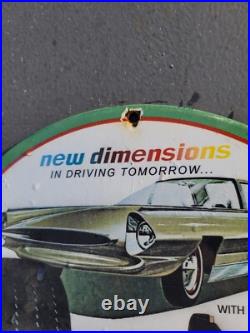 Vintage Kelly Tires Porcelain Sign Gas Station Oil Service Car Truck Auto Woman