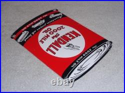 Vintage Kendall 2000 Mile Oil Peace Quart 11 Porcelain Metal Car, Gasoline Sign