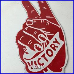 Vintage Kendall Gasoline Sign Topper Porcelain License Plate Gas Auto Topper