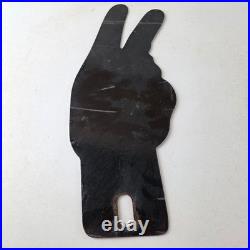 Vintage Kendall Gasoline Sign Topper Porcelain License Plate Gas Auto Topper