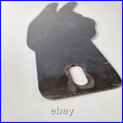 Vintage Kendall Gasoline Sign Topper Porcelain License Plate Gas Auto Topper