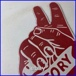 Vintage Kendall Gasoline Sign Topper Porcelain License Plate Gas Auto Topper