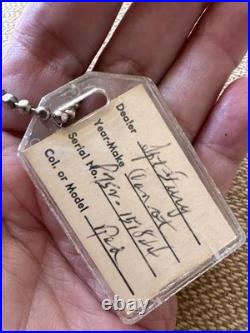 Vintage Keychain Advertising Old Sport Fury Automobile 1950's Rare