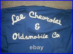 Vintage LEE CHEVY CHEVROLET & OLDSMOBILE CANNON FALLS MN WORK COVERALLS SUIT