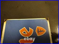 Vintage Large Firestone Tires Auto Advertising Porcelain Metal Service Sign