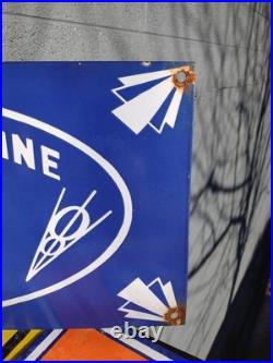 Vintage Large Ford Porcelain Metal Sign 2ft Car Truck Auto Dealer Sales Service