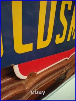 Vintage Large Oldsmobile Porcelain Sign Chevrolet Auto Dealership Dealer Sales