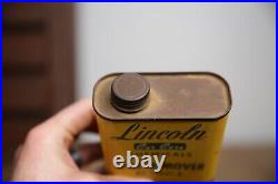 Vintage Lincoln Mercury Ford Motor Co Spot Remover Metal Can Car Advertising