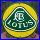 Vintage-Lotus-Sports-Car-11-3-4-Porcelain-Metal-Truck-Motors-Gasoline-Oil-Sign-01-som