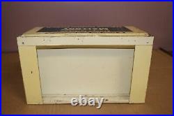 Vintage MALLORY CONTORLS Car Radio & Ignition Gas Oil Display Metal Cabinet Sign