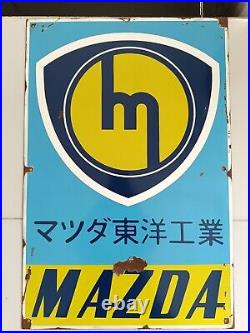 Vintage MAZDA Sign no Porcelain Sign Car Dealership Automobile Gas Pump Signs