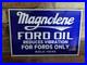Vintage-Magnolene-Ford-Motor-Oil-Only-Porcelain-Sign-8-X-12-01-npm