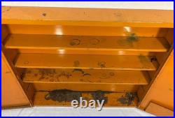 Vintage Martin Senour Metal Paint Cabinet WithKEY Advertising Garage Car Auto Shop
