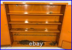 Vintage Martin Senour Metal Paint Cabinet WithKEY Advertising Garage Car Auto Shop