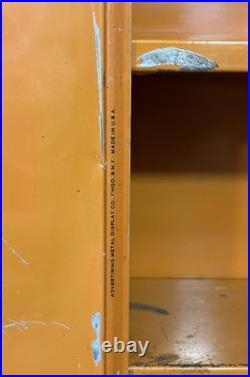 Vintage Martin Senour Metal Paint Cabinet WithKEY Advertising Garage Car Auto Shop