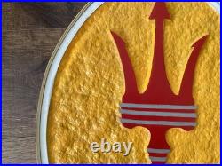 Vintage Maserati Dealer  European Automobile Advertising Sign Free Ship