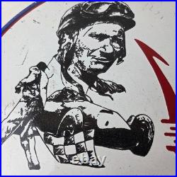 Vintage Maserati Sports Car Sign Auto Service Dealer Gas Porcelain Sign