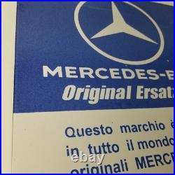 Vintage Mercedes Benz Sign Porcelain Auto Shop Garage Gas Pump Plate Sign