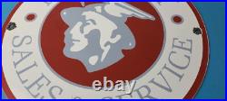 Vintage Mercury Automobiles Porcelain Sales Service Dealer Garage Gas Pump Sign