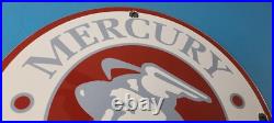 Vintage Mercury Automobiles Porcelain Sales Service Dealer Garage Gas Pump Sign