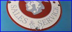 Vintage Mercury Automobiles Porcelain Sales Service Dealer Garage Gas Pump Sign