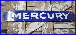 Vintage Mercury Porcelain Sign Old 55 Neon Skin Car Truck Dealership Auto Sales