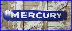 Vintage Mercury Porcelain Sign Old 55 Neon Skin Car Truck Dealership Auto Sales