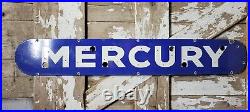 Vintage Mercury Porcelain Sign Old 55 Neon Skin Car Truck Dealership Auto Sales