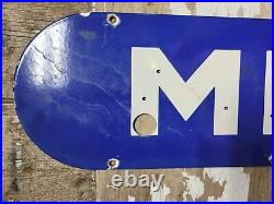 Vintage Mercury Porcelain Sign Old 55 Neon Skin Car Truck Dealership Auto Sales