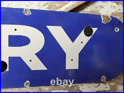 Vintage Mercury Porcelain Sign Old 55 Neon Skin Car Truck Dealership Auto Sales