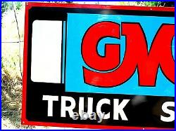 Vintage Metal Chevy Chevrolet GMC GM Motor Gas Oil Hand Painted Truck Sign 18x36