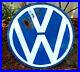 Vintage-Metal-Hand-Painted-Volkswagen-Car-Dealer-Sign-VW-Service-Shop-Heavy-Duty-01-krwt
