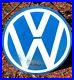 Vintage-Metal-Hand-Painted-Volkswagen-Car-Dealer-Sign-VW-Service-Shop-Heavy-Duty-01-qaz