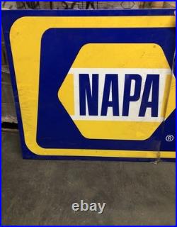 Vintage Metal Napa Auto Care Center Sign 3 Pcs. 34x102 Car Garage Man Cave