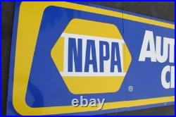 Vintage Metal Napa Auto Care Center Sign 3 Pcs. 34x102 Car Garage Man Cave