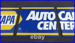 Vintage Metal Napa Auto Care Center Sign 3 Pcs. 34x102 Car Garage Man Cave