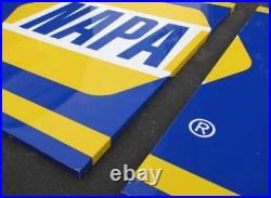 Vintage Metal Napa Auto Care Center Sign 3 Pcs. 34x102 Car Garage Man Cave