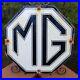 Vintage-Mg-Automobile-Porcelain-Gas-Oil-Service-Station-Pump-Sign-England-Rare-01-axeb