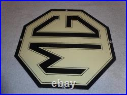 Vintage Mg Midget Car & Truck 11 3/4 Porcelain Metal British Gasoline Oil Sign