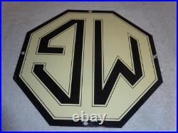 Vintage Mg Midget Car & Truck 11 3/4 Porcelain Metal British Gasoline Oil Sign