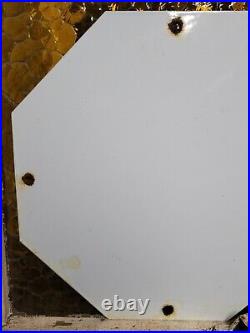 Vintage Mg Porcelain Sign British Automobile Sports Car Dealer Sales London Uk