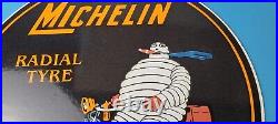 Vintage Michelin Tires Bibendum Sign Gas Pump Automobile Tyres Service Sign