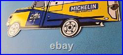 Vintage Michelin Tires Porcelain Gas Auto Truck Service Store Pump Signs