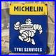 Vintage-Michelin-Tyre-Services-Car-Auto-12x9-Inches-Porcelain-Enamel-Sign-01-julc