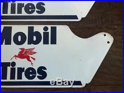 Vintage Mobil Auto Truck Tire Display Rack Sign Gas Gasoline Oil With Pegasus